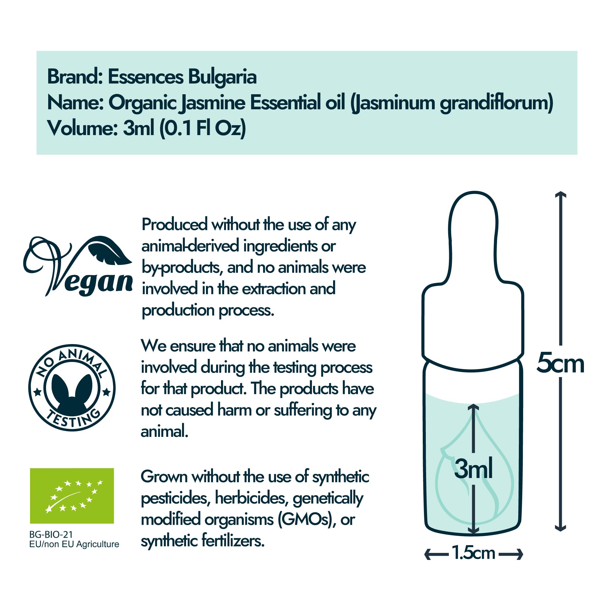 Essences Bulgaria Bio-Jasminöl 3ml