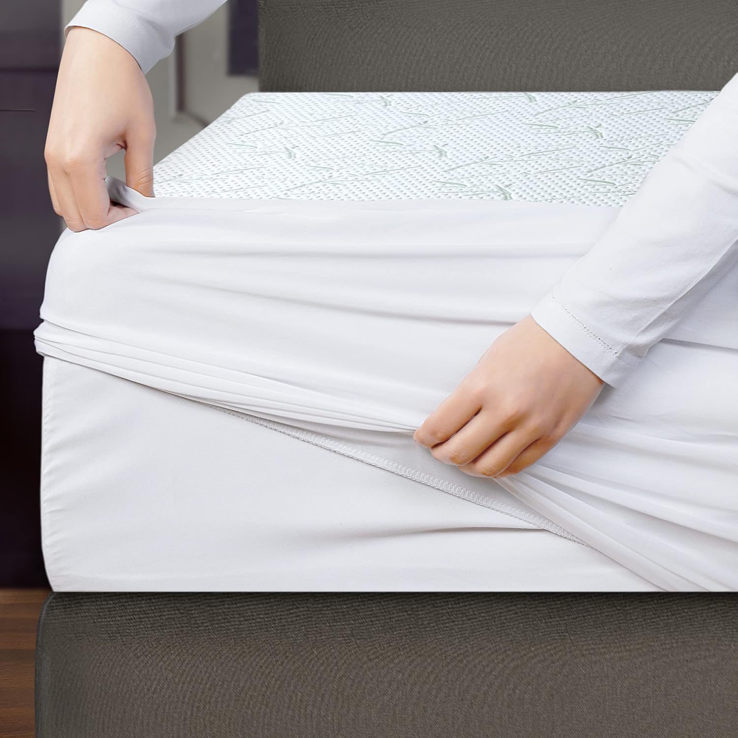 Utopia Bedding Coprimaterasso Lettino Impermeabile 60 x 120 x 15 cm, Certificato OEKO-TEX, Proteggi Materasso, Traspirante, Lavabile, Stile Montato Tutto Intorno Elastico