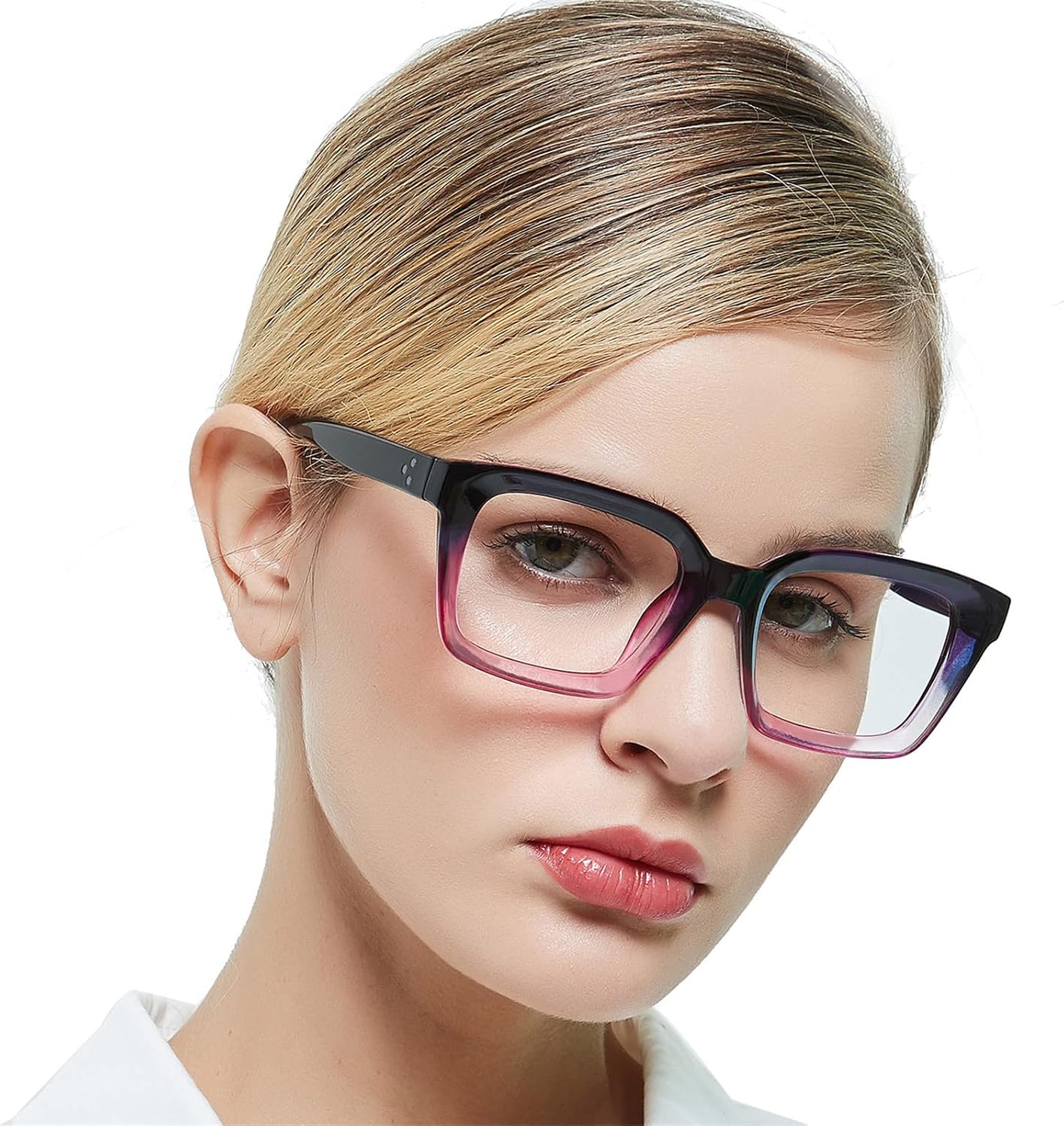 MARE AZZURO Blue Light Blocking Reading Glasses Women Computer Readers 0 1.0 1.25 1.5 1.75 2.0 2.25 2.5 2.75 3.0 3.5 4.0 5.0 6.0 (Purple, 1.50)
