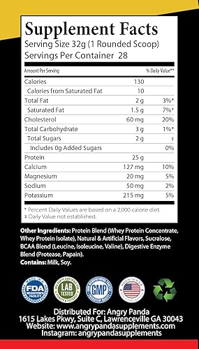 Miniatura 3 de Angry Panda Proteína de Suero 2lb Vainilla
