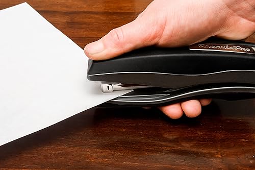 Miniatura 2 de PraxxisPro Basileus - Engrapadora de metal de mano resistente con capacidad de 25 hojas incluye grapas y removedor de grapas para uso profesional y