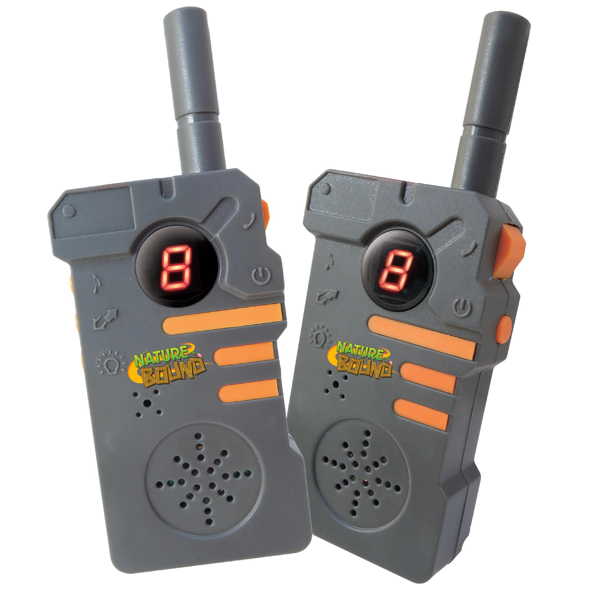 Walkie Talkies para niños con alcance de hasta dos millas y linterna integrada, 462 mhz, juego en dos, clips para cinturón, para niños y niñas a partir de 5 años, gris 7