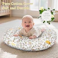 Vista 5 de Almohada ergonómica de lactancia para lactancia materna y biberón, almohada de lactancia para reducir la tensión de espalda y cuello, adecuada