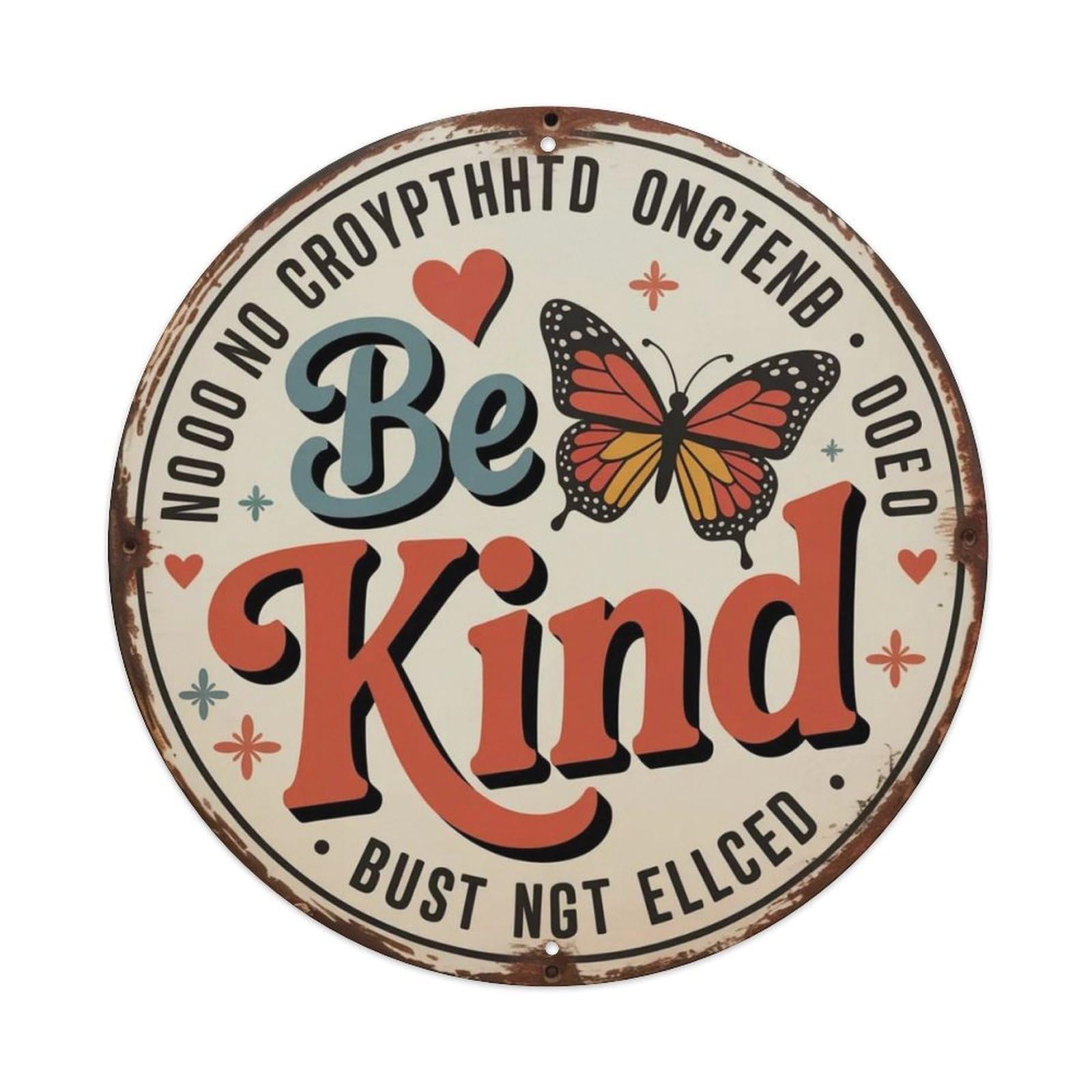 Be Kind Metal Tin Sign Plaque
