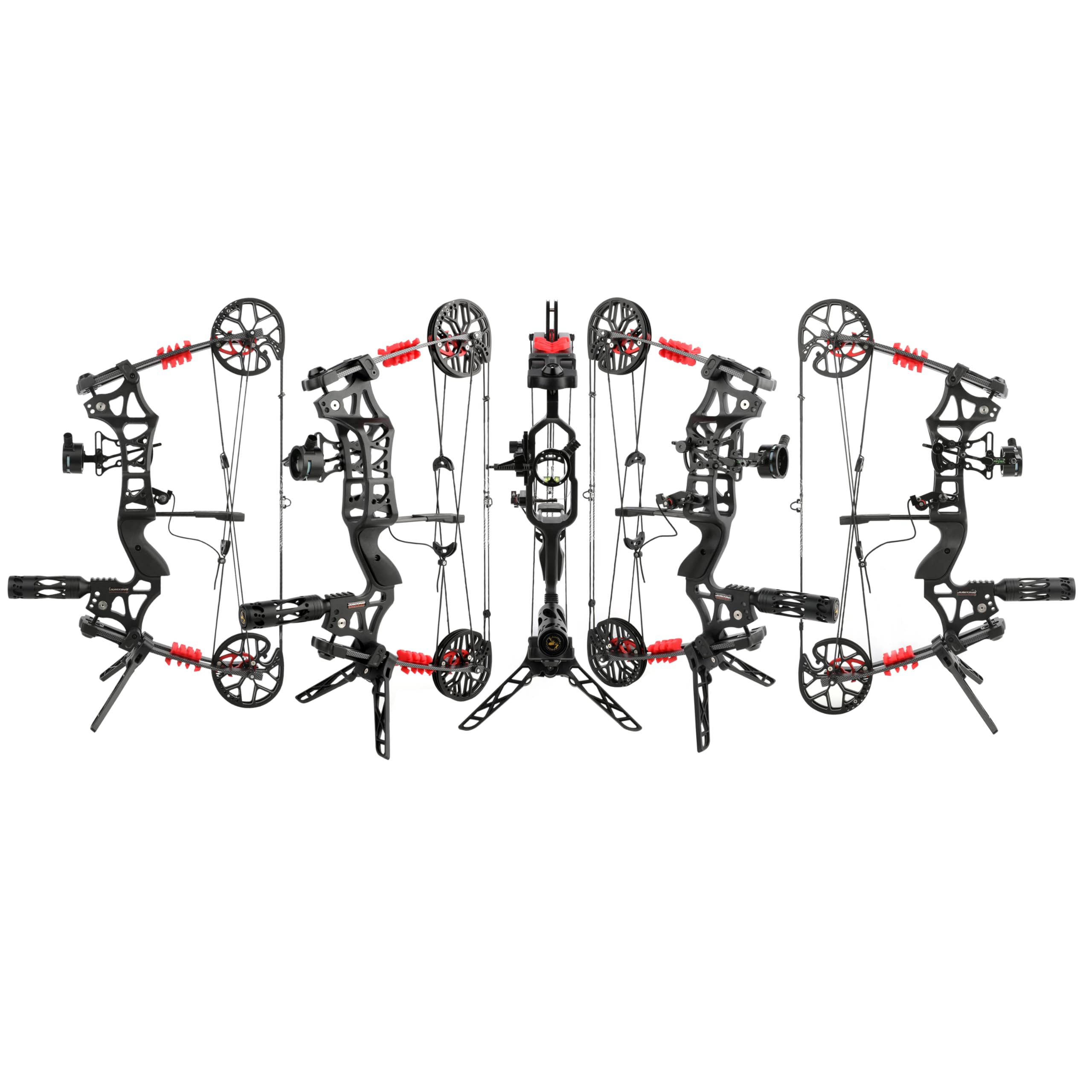 21"Kit Arco Compound, 40~65lbs Regolabile, Arco a Sfera in Acciaio, Usa Frecce e Sfere in Acciaio, Arco da Caccia per Adulti, Mano Destra/Sinistra per la Caccia con L'Arco