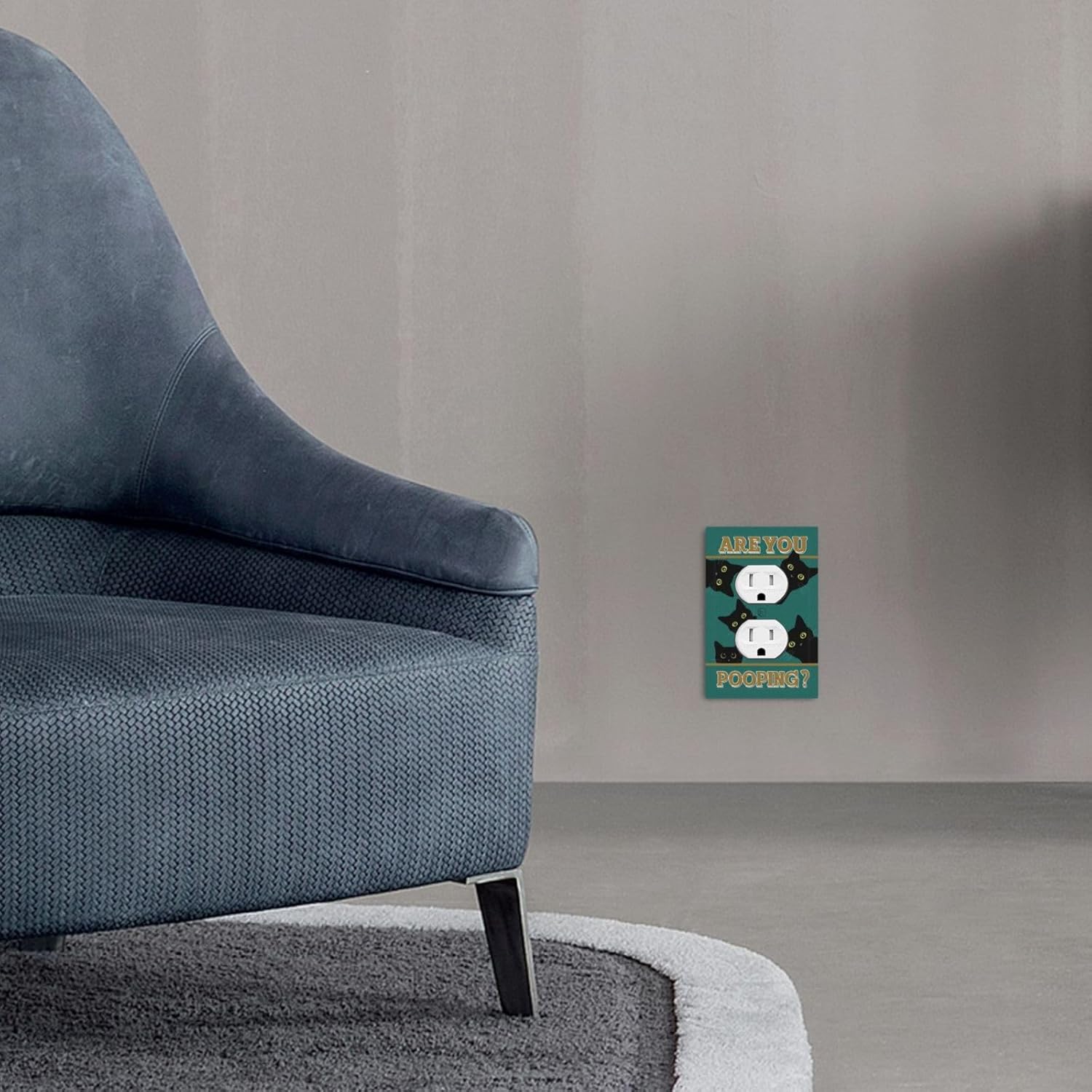 Black Cat 1 Gang Duplex Wall Plate Covers Fun Light Switch Cover 1 Gang Outlet Plate Cute Cat Looking At You Decorative Switchplate Covers Electrical Faceplate Bathroom Bedroom Decor