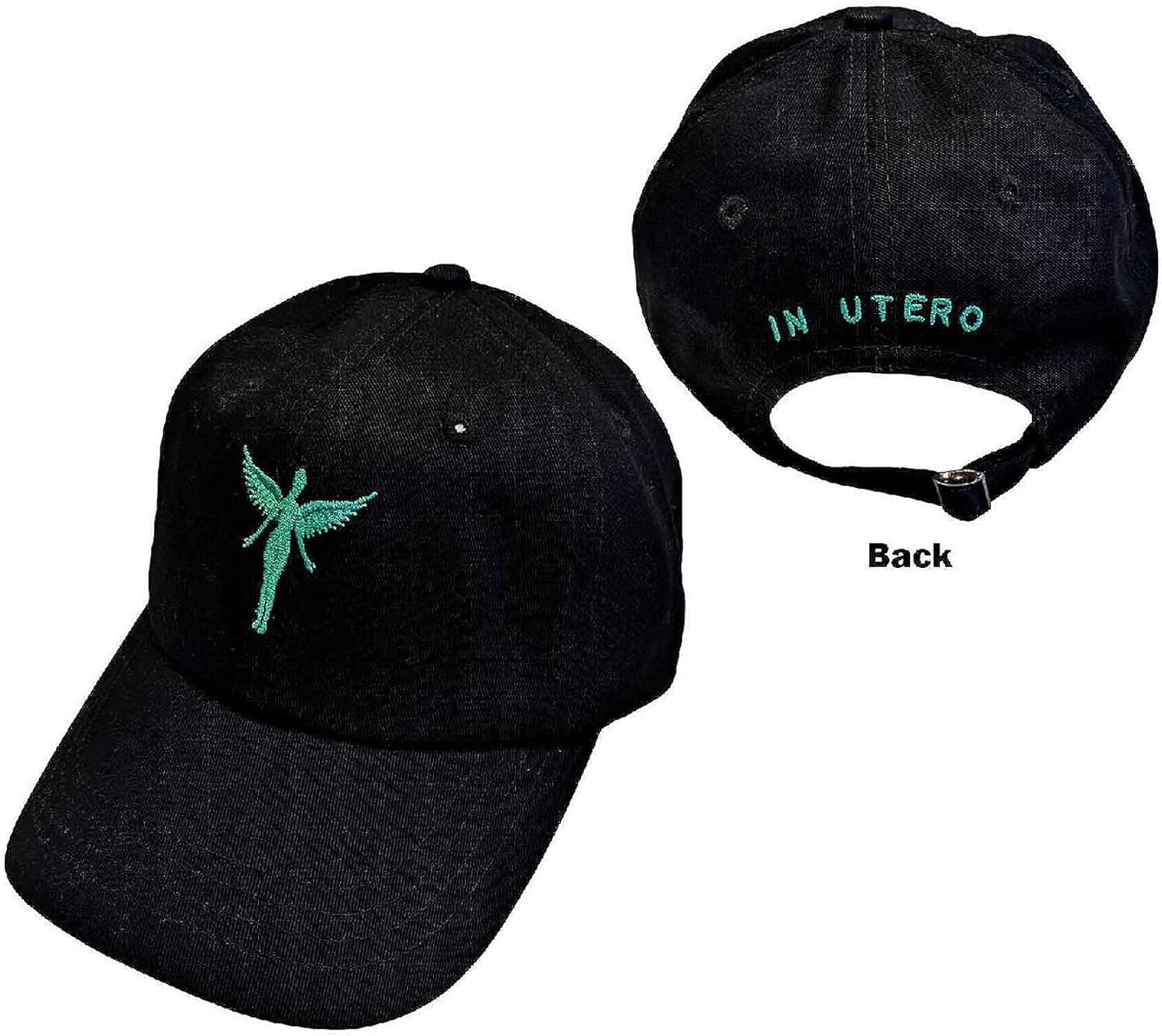 Men's Nirvana in Utero Baseball Cap Black - Image 3