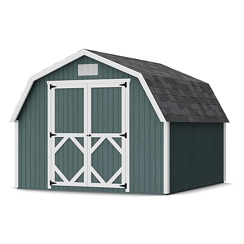 Little Cottage Co. 10x10 Classic Gambrel Barn with 4 ft.