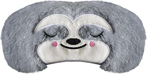 Vista 25 de Lindas máscaras para dormir, máscara de ojos de gato de dibujos animados, máscara de felpa para dormir y venda de viaje, divertida sombra de ojos