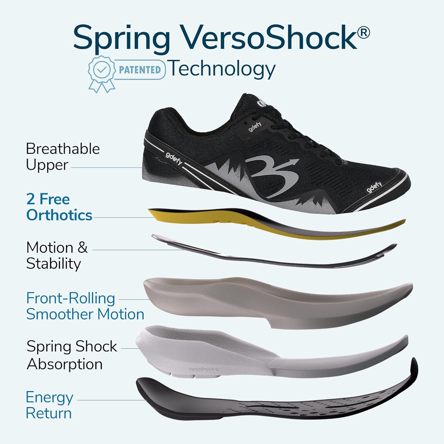 Women's black Mighty Walk