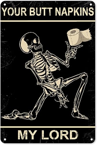 Miniatura 1 de Letrero de metal para baño, decoración de pared, diseño divertido con texto en inglés My Lord My Lord, carteles artísticos de pared para el hogar,