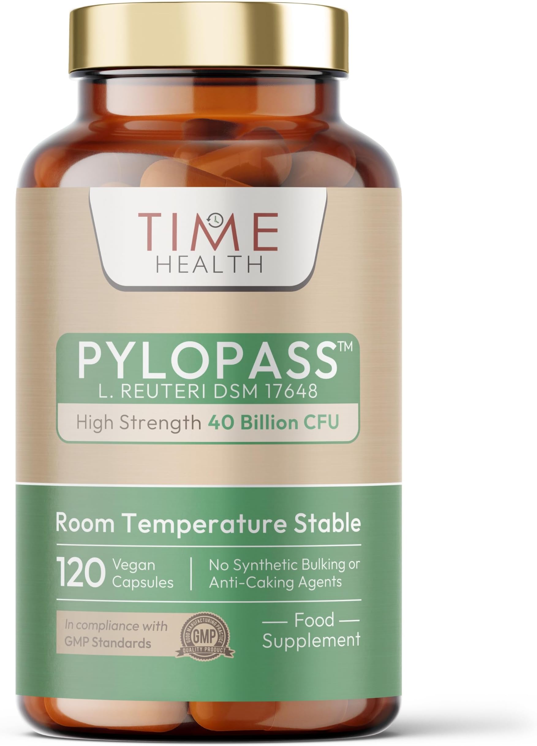 Pylopass™ L. reuteri DSM 17648-120 Capsules - UK Made