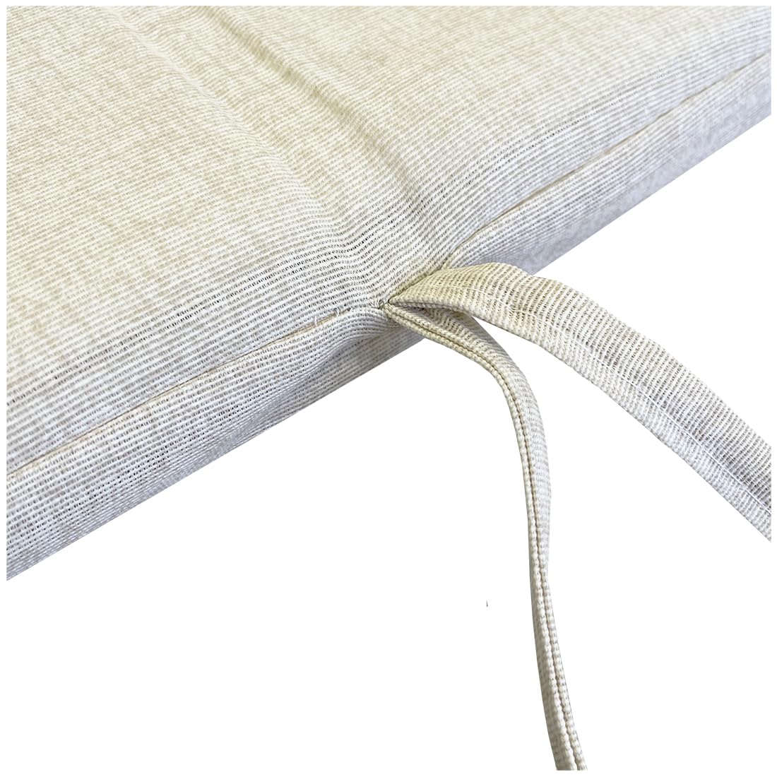 Acomoda Textil – Tumbona con Cojín Cabezal Enrollable 180x50x4 cm para Jardín Piscina, Playa, Balcón y Terraza. Colchón para Exterior Desenfundable, Portátil, Ligero y Cómodo. (Beige, 1 Ud)