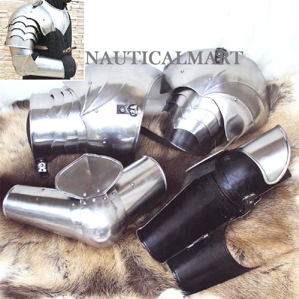 NauticalMart Arm Armor with Asymmetrical Pauldrons
