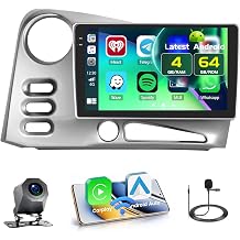 4+64GB Android 15 Car Stereo for Toyota Corolla Matrix 2003-2008 Wireless Carplay Android Auto, 9 Inch Incell Touch Screen Car Stereo with GPS, Backup Camera, Bluetooth, FM/RDS, EQ, WiFi, SWC