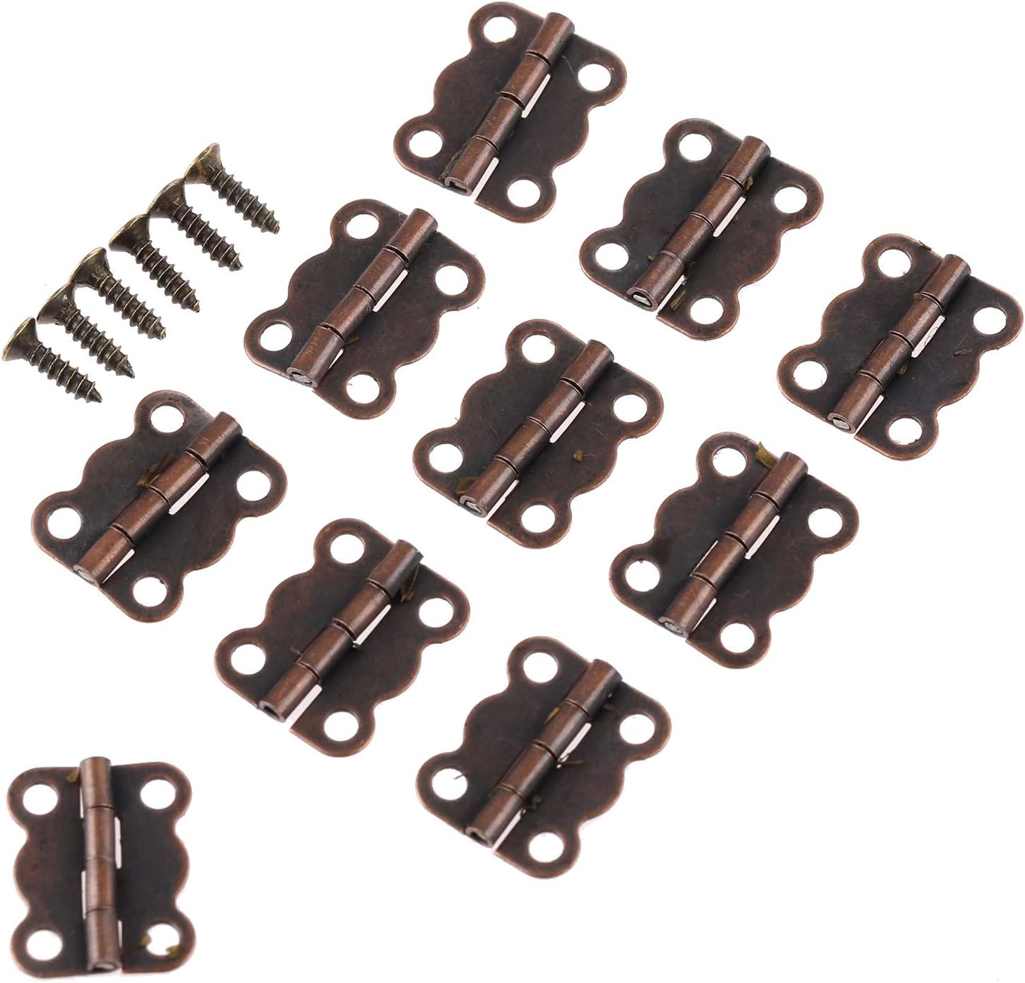 dophee 10 Pack Butterfly Hinges, 0.63"x0.51" Antique Retro Copper