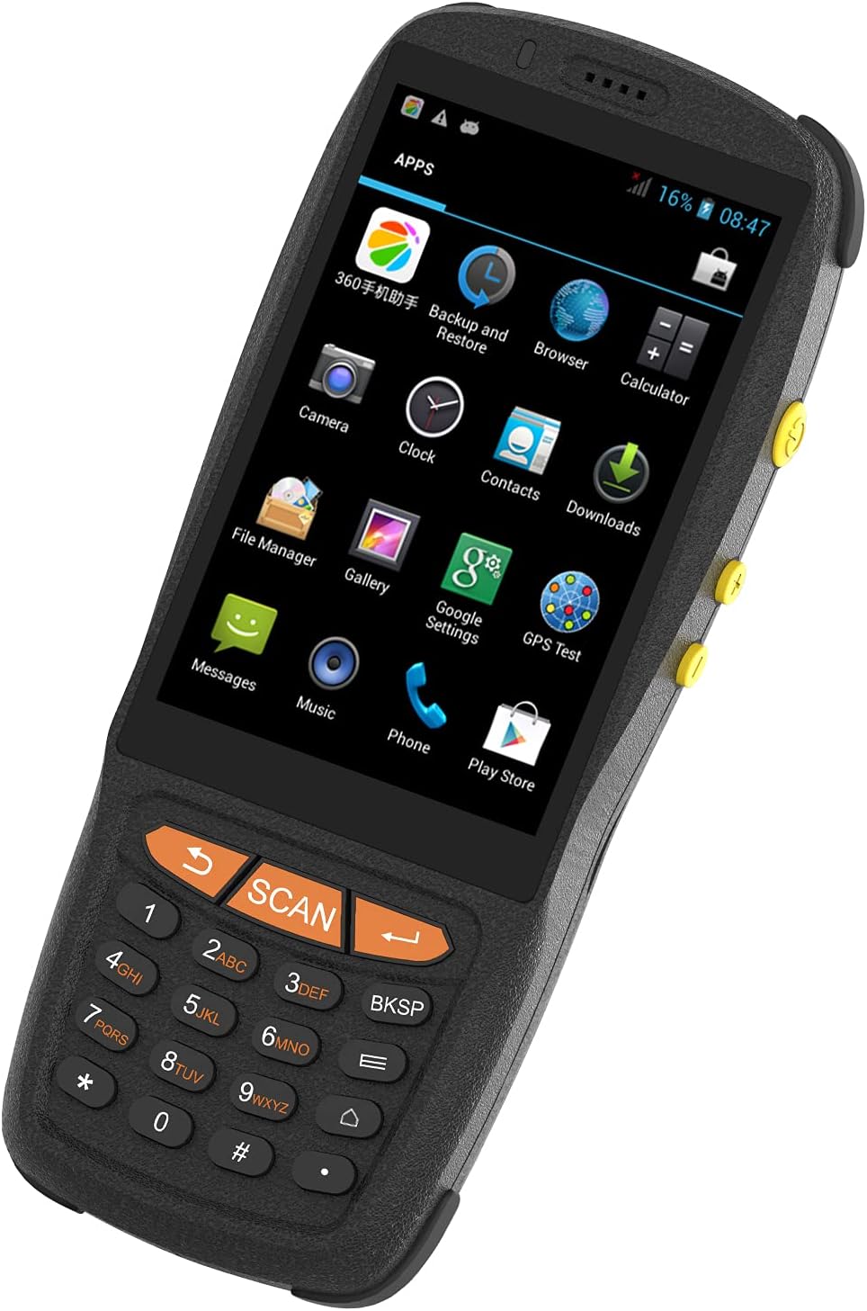 Anself Barcode Scanner Android PDA Handheld POS Terminal Inventory Machine 1D/2D/QR Scanner 4G WiFi BT Mobile Computer with 4 Inch Touchscreen NFC Function for Warehouse Inventory Logistics Retail
