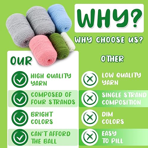 Miniatura 3 de WONVOC Kit de inicio de ganchillo, kit de ganchillo para principiantes para adultos, instrucciones paso a paso, tutorial en video, suministros de