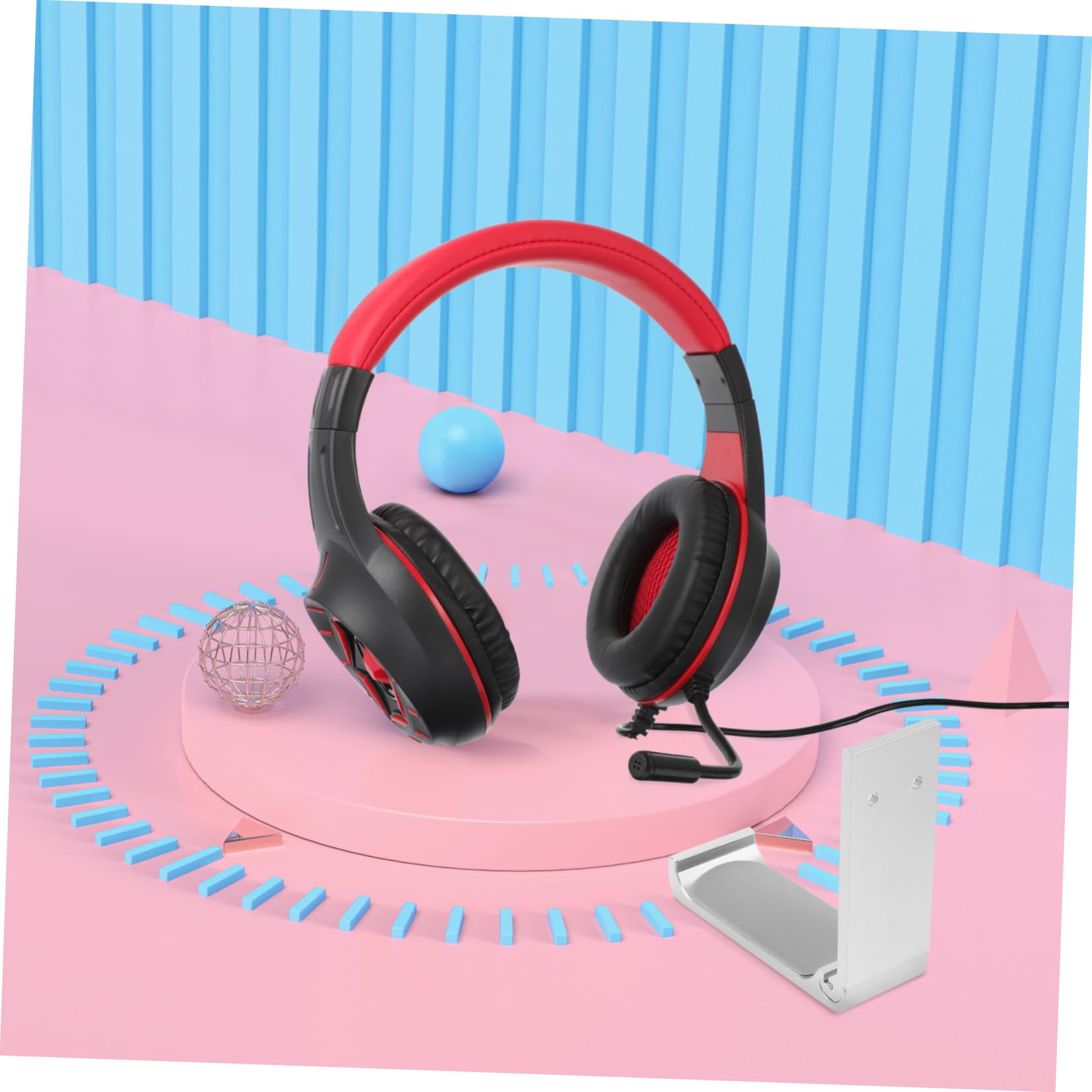 Angoily 4sets Supporto Per Cuffie Lega Di Alluminio Supporto Pratico Per Cuffie Da Gaming Facile Installazione e Design Compatto Di Capacità Di Carico