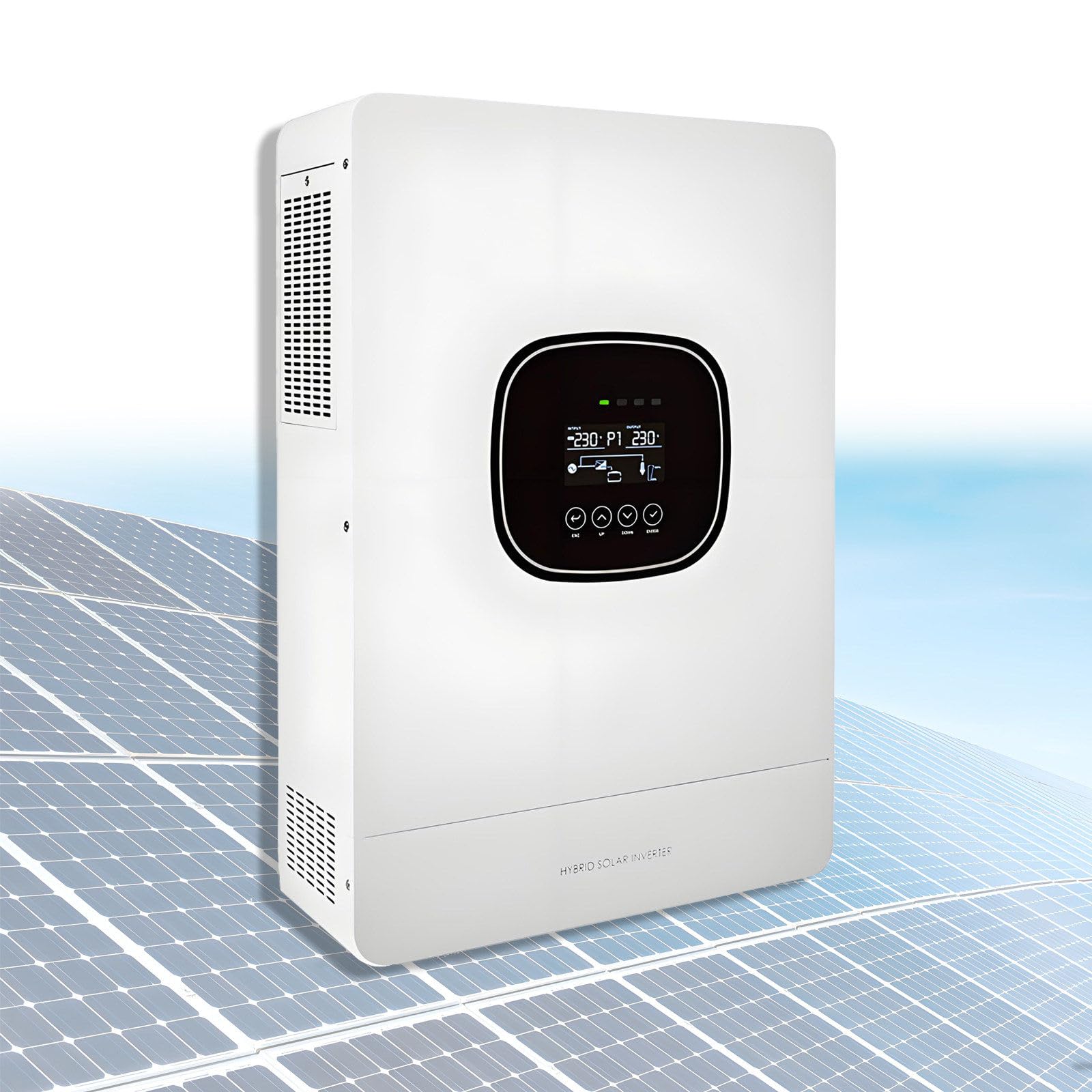 NextGen Hybrid Inverter,3600W Solar Hybrid Inverter,24V DC to 220V AC,Built-in 100A MPPT Solar Charge Controller,High-Quality Electronic Components,Zero Failure Operation,On/Off Grid Inverter