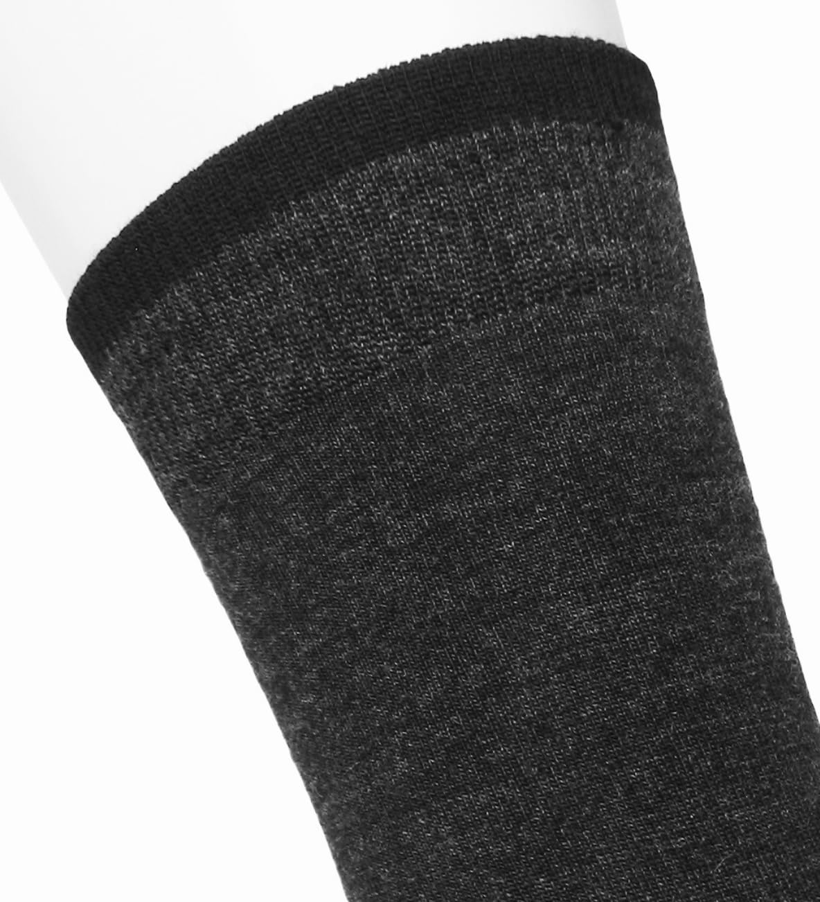 ULLMYS Basic Herren Merino Wollsocken – 80% Merino Wolle für Komfort im Alltag & Business, aus Europa – 3 Paar (DE/NL/SE/PL, Numerisch, 43, 46, Regular, Regular, Dunkelgrau) - Image 2