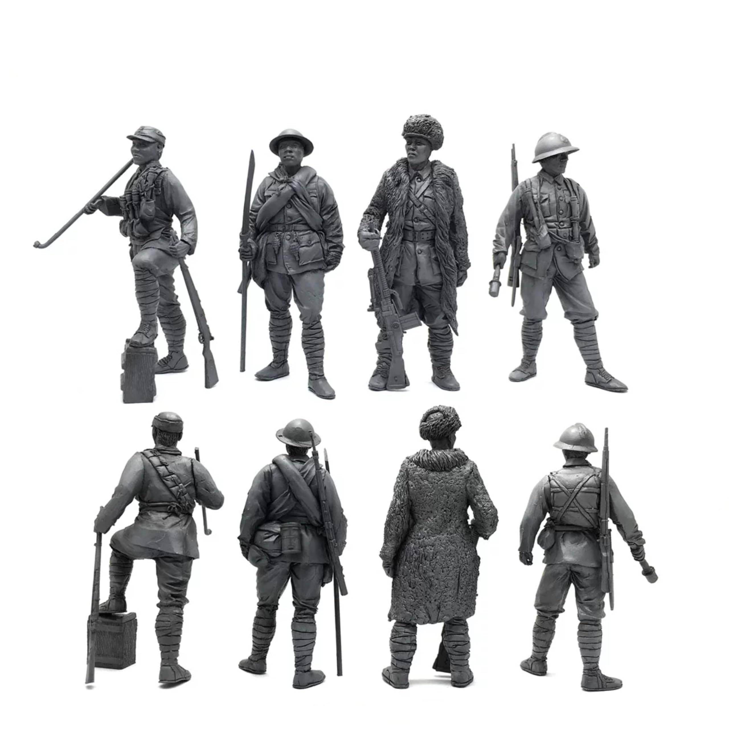 Bhowsa 1/35 Kit di modellismo in resina di un soldato cinese della Seconda Guerra Mondiale non dipinto e non assemblato (4 persone) //f6GT4s2