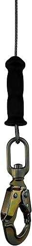 Miniatura 21 de Malta Dynamics Edgehog Leading Edge - Línea de vida autorretráctil (SRL) de 10 pies con gancho a presión Línea de vida de cable de acero Doble