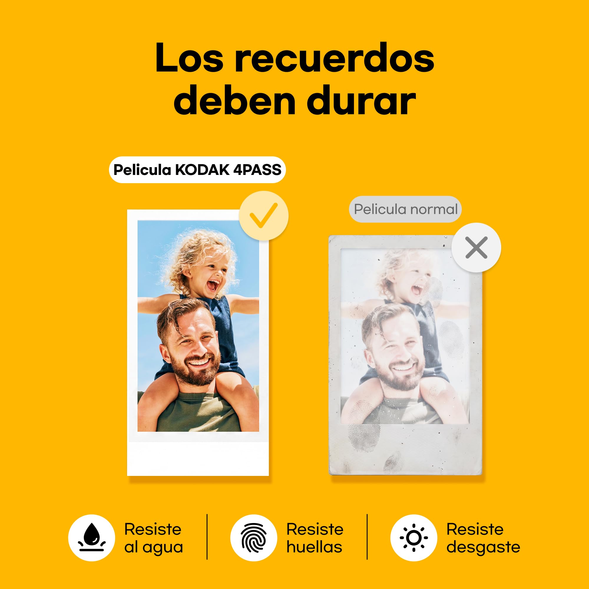 KODAK Mini Shot 2 Retro 4PASS 2-in-1 Cámara instantánea e Impresora fotográfica (5,3 x 8,6 cm) + 8 Hojas, Blanco