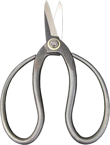 Cizalla de bonsái forjada de 7.1 in, herramientas profesionales para bonsái, tijeras de corte de bonsái de mango grande, cizalla resistente de 7