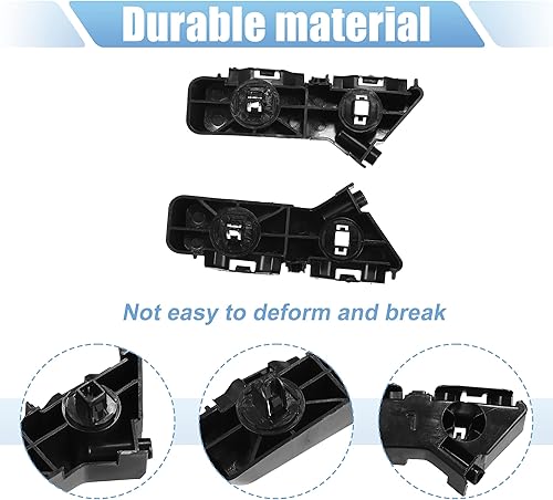 Miniatura 7 de X AUTOHAUX 1 par parachoques delantero soporte soporte soporte para Dodge Charger 2011-2014 57010287AC 57010286AB lado izquierdo y derecho