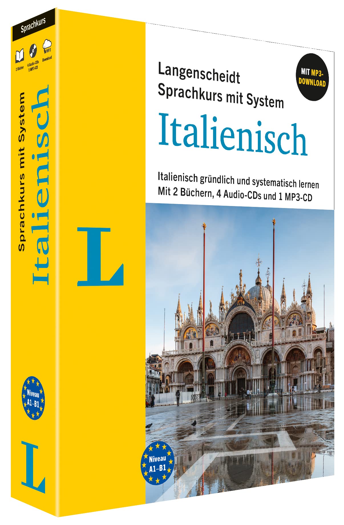 Langenscheidt Sprachkurs mit System Italienisch: Italienisch gründlich und systematisch lernen. Mit 2 Büchern, 4-Audio-CDs, 1 MP3-CD und MP3-Download