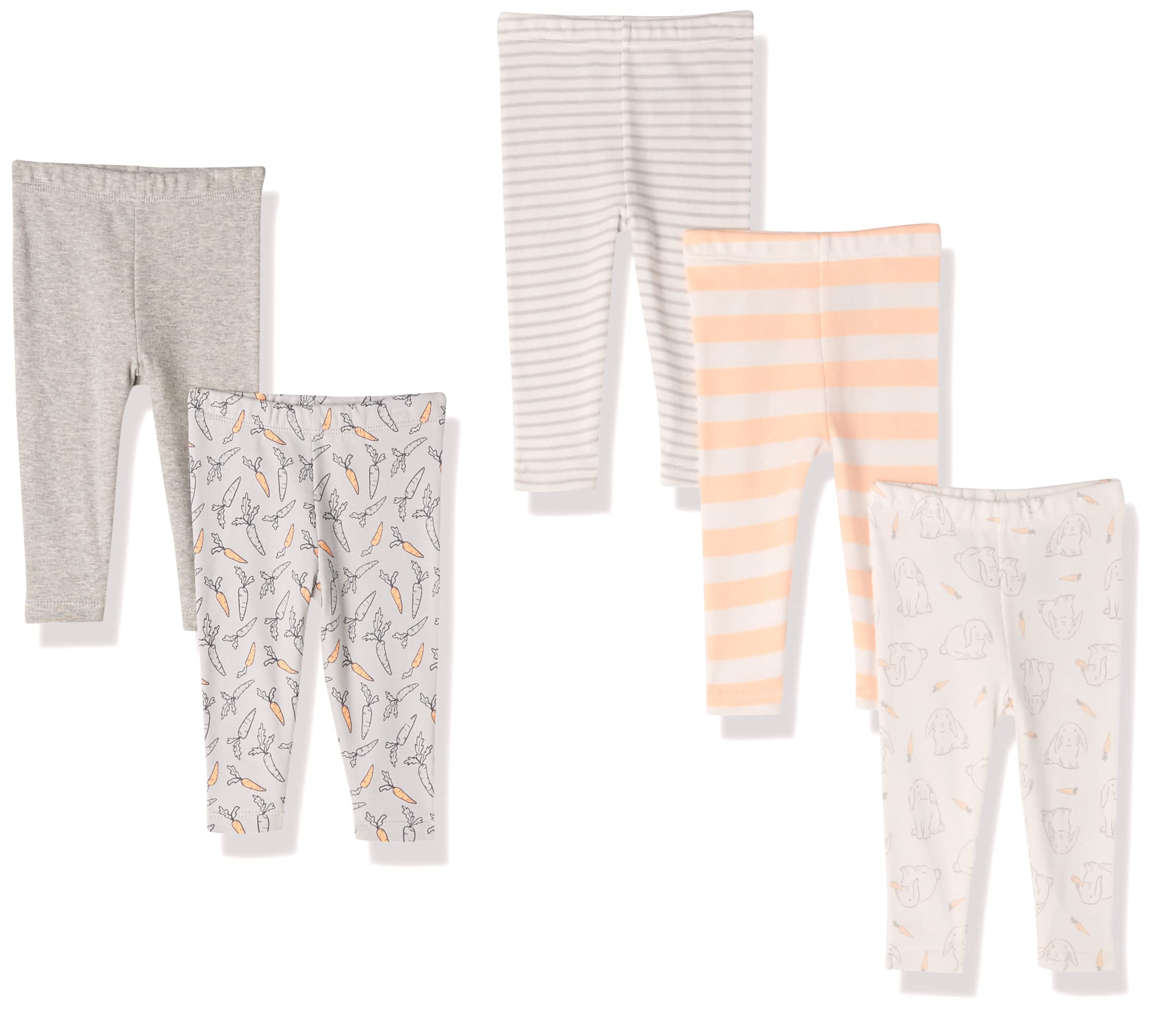 Amazon Essentials Leggings Unisex Bimbi, Pacco da 5
