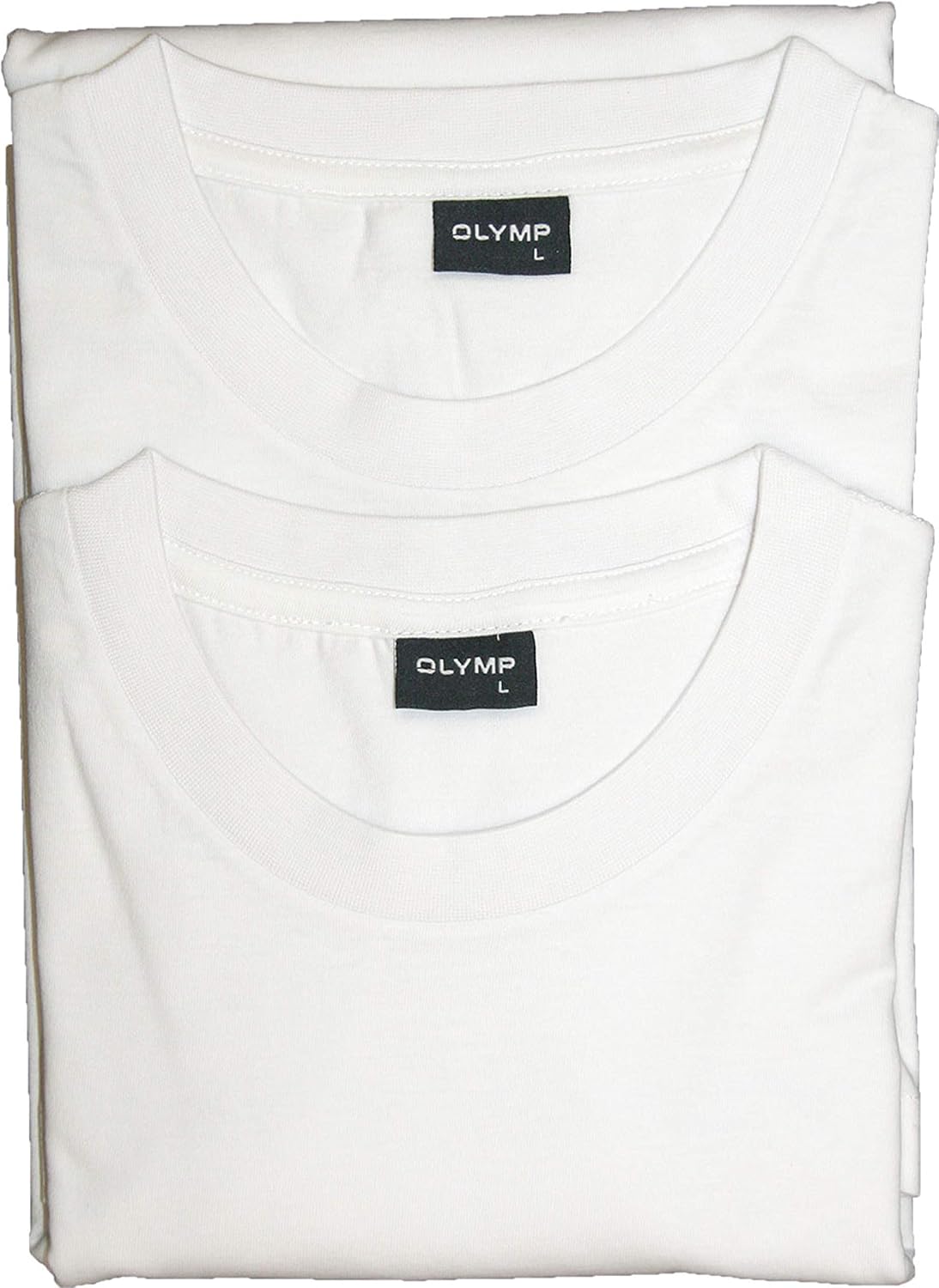 OLYMP T-Shirt Doppelpack Rundhals weiß