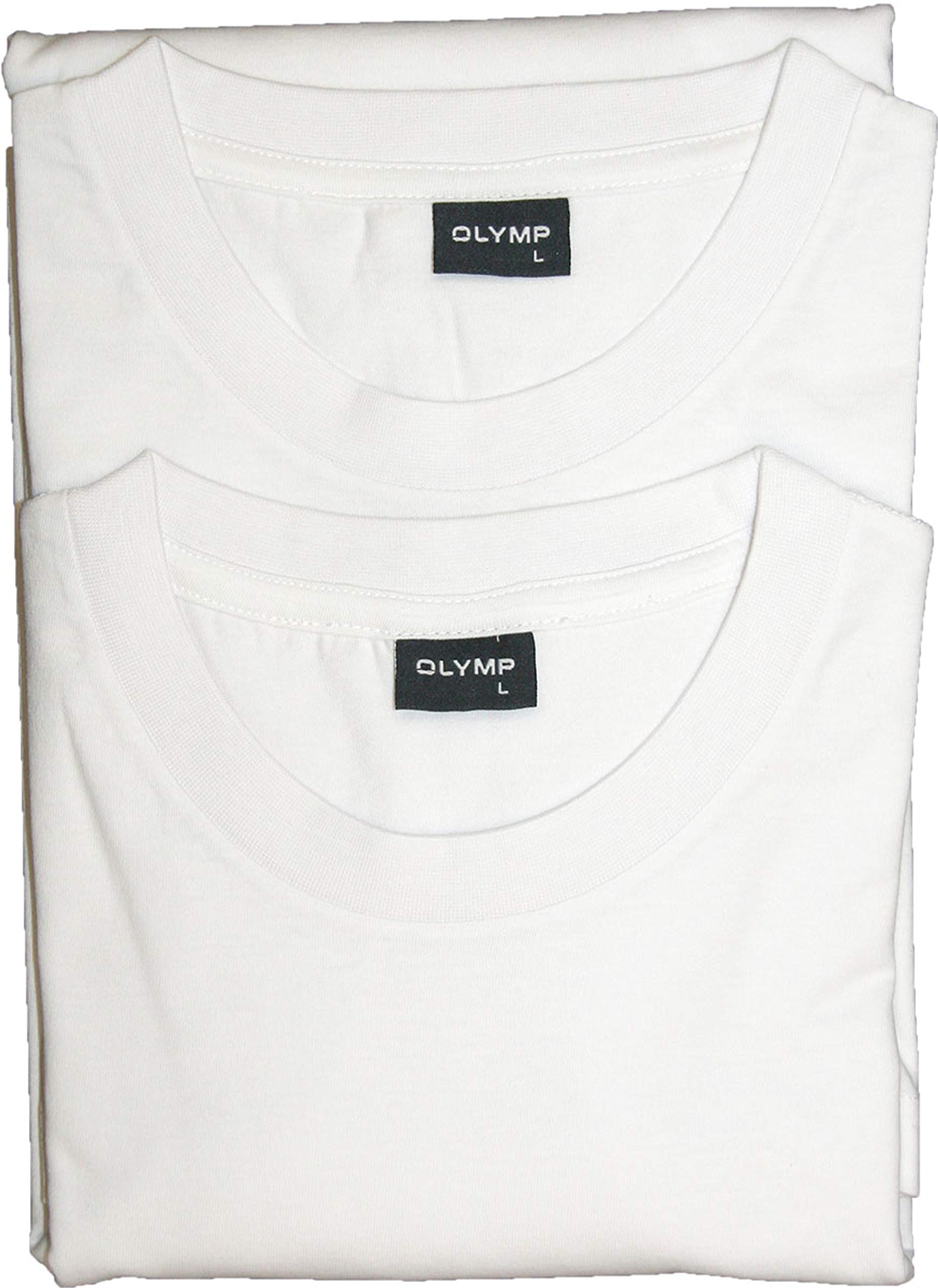 OLYMP T-Shirt Rund-Kragen weiß im Doppelpack 0700/12/00, 3XL