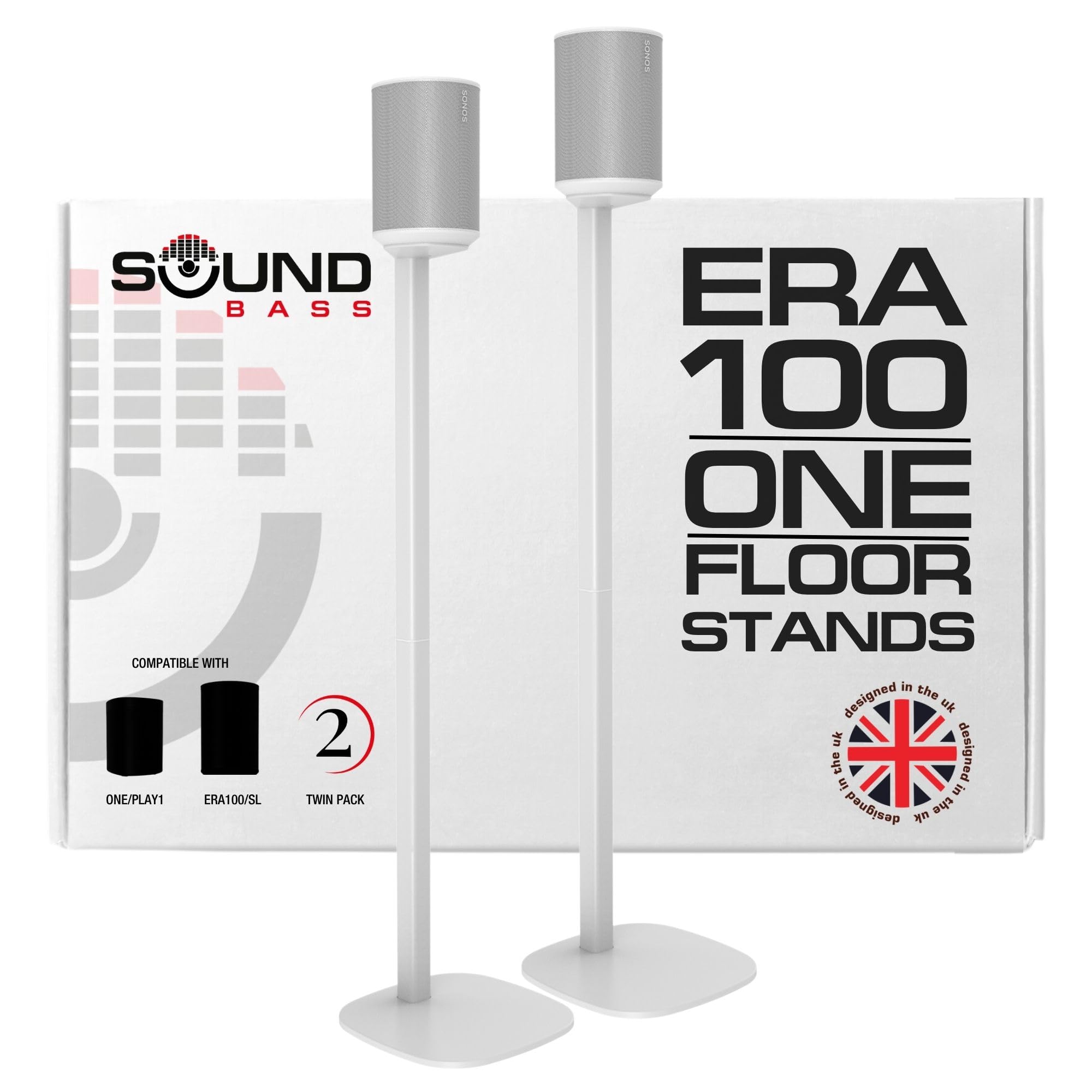 Sonos Era 100 2台＋スタンドセット Amazon.com: Sound bass ERA 100 Floor Stand, Twin (2pcs
