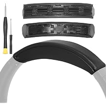 Adhiper Snap-On Replacement Headband Cushion Cover for Sony WH-XB910N Headphones, Clip-On Protein Leather Headband Pad with Memory Foam and Screwdriver, Black