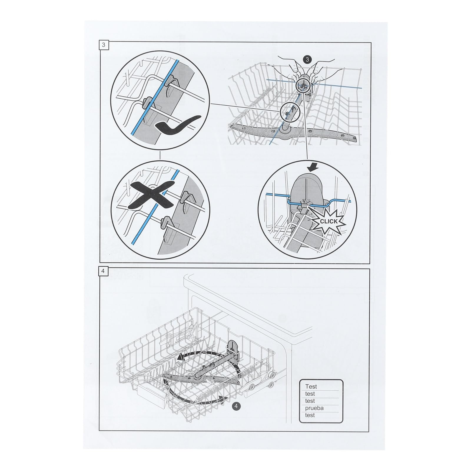 easyPART Kompatibel/Ersatz für BOSCH 11012631 Sprüharm oben aus Kunststoff mit Sprüharmrohr Spülmaschine Geschirrspüler Geschirrspülerarm Siemens Balay Constructa Koenic Neff