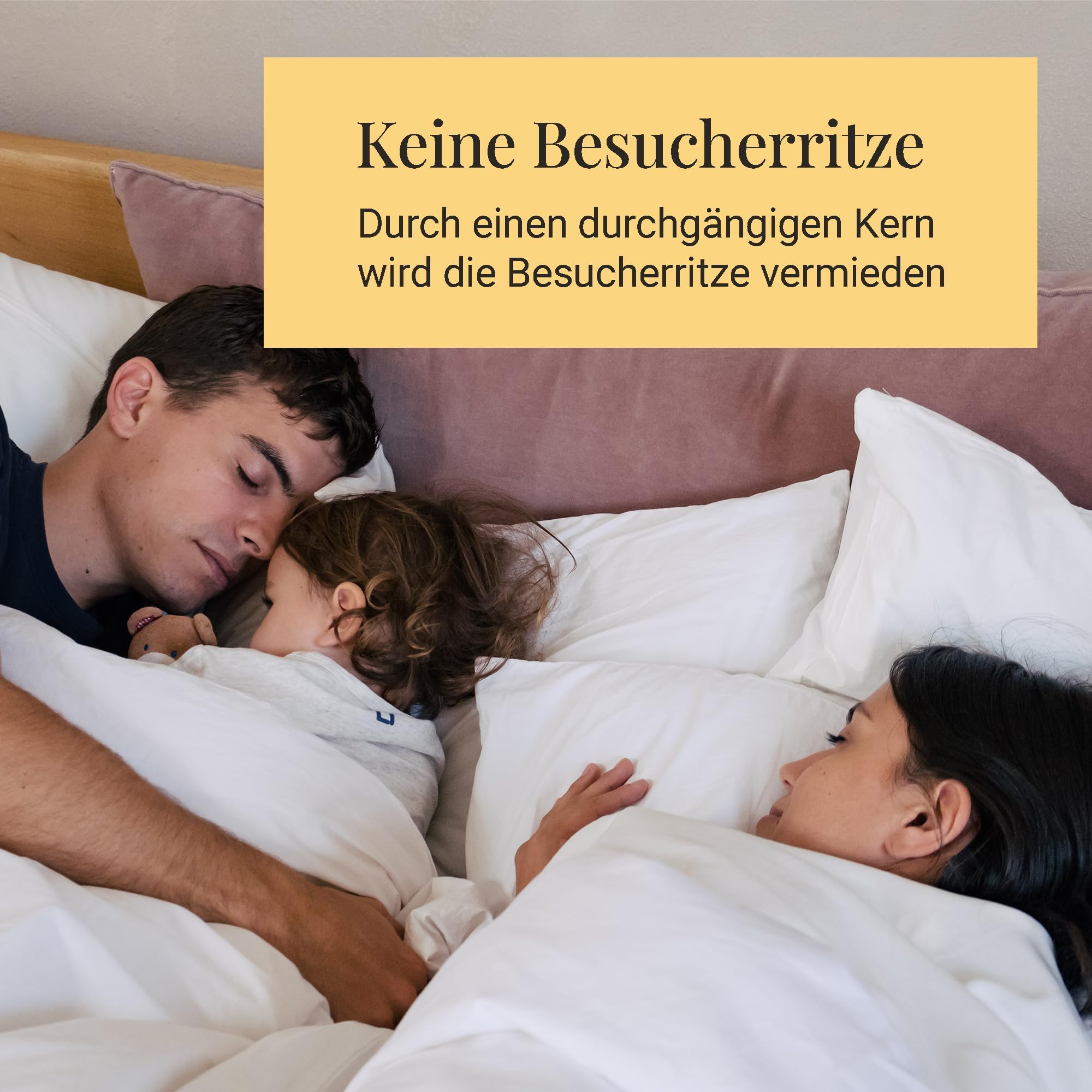 September – Topper 70x190 cm Komfortschaum mit 6 cm Höhe – Matratzenauflage mittelfester Härtegrad H3 – für Matratzen, Boxspringbetten etc. – Oeko-TEX® Standard 100 zert. – Bezug bei 60°C waschbar