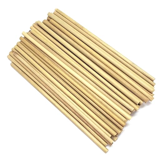 Asian Hobby Crafts Bamboo Sticks, Pack of 100, Unfinished Bamboo Sticks