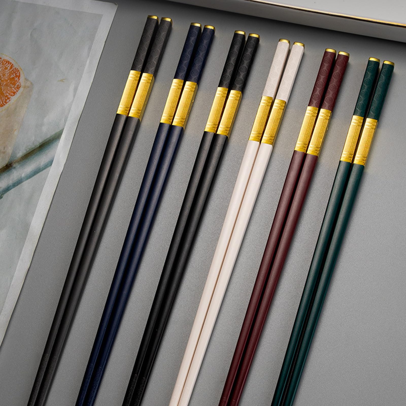Amazon.com: 5 Pairs Chopsticks-Reusable Chopsticks Dishwasher Safe  5Pairs Reusable Fiberglass Chopsticks Dishwasher Safe,Lightweight Japanese Style main image 0