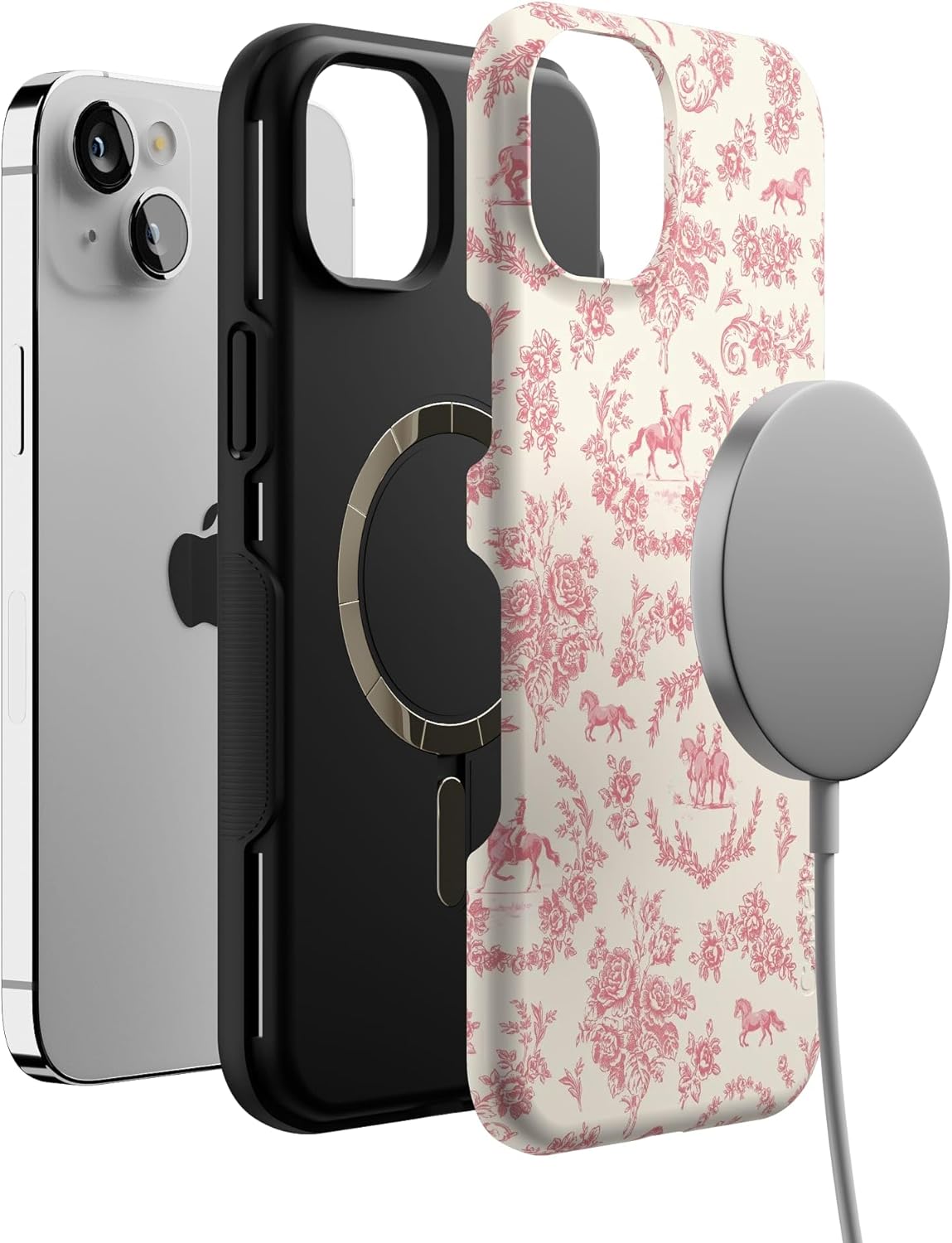 Casely iPhone 14 Plus Case | Western Bloom | Jenna Palek x Casely | Bold Protective Design | Compatible with MagSafe