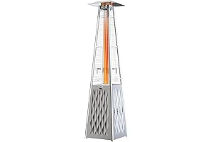 EAST OAK 48000 BTU Pyramid Spiral Patio Heater for Outdoor