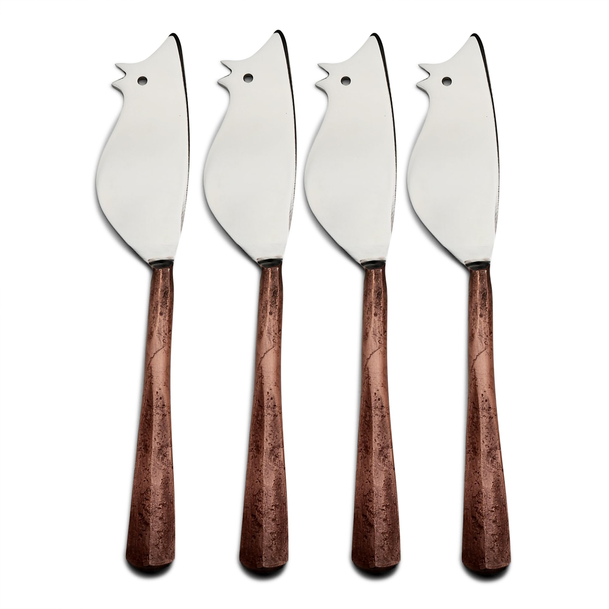 INOX artisans Ridge Ratoncito Cheese Spreader/Knife 4 Pc. Set