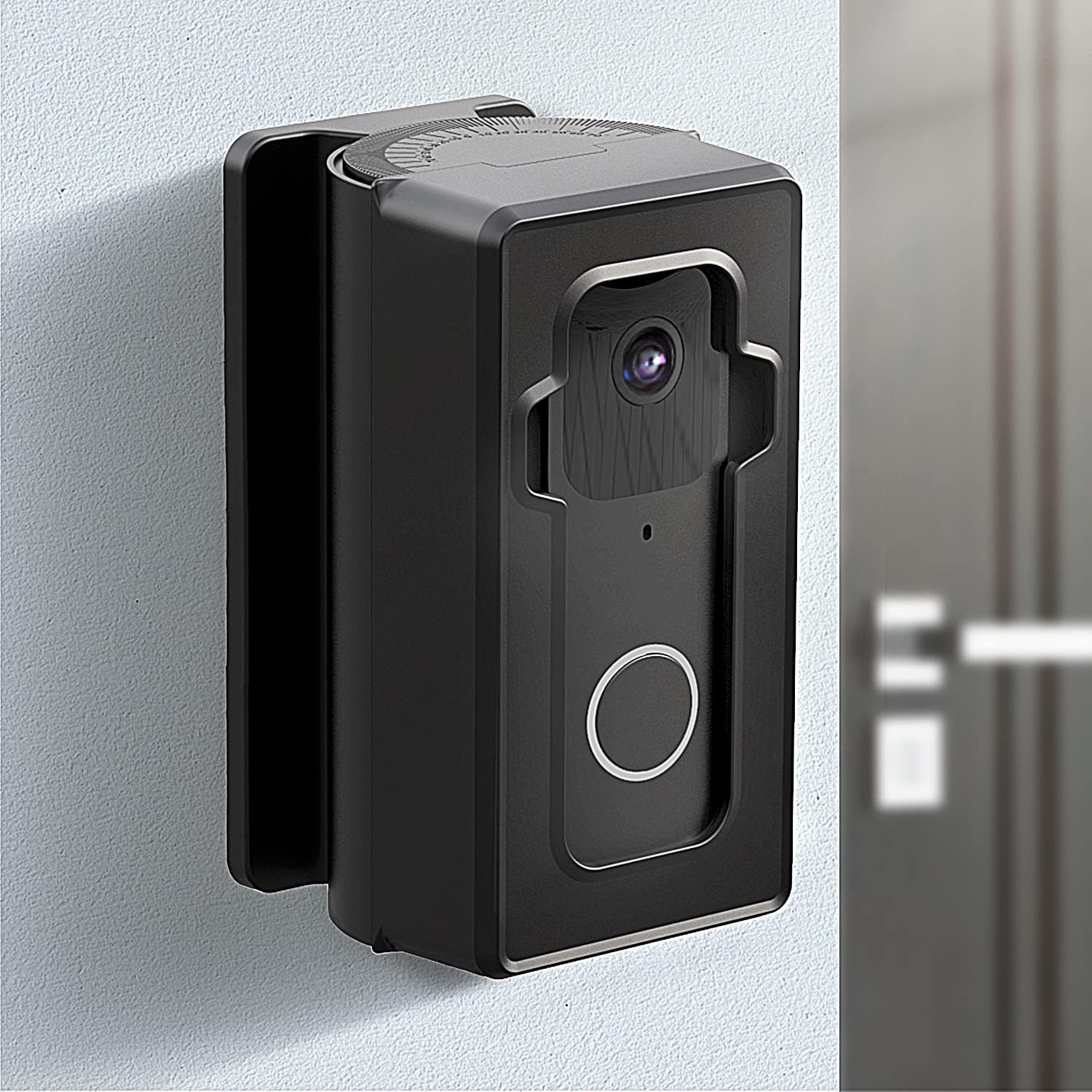 Adjustable (30 to 140 Degree) Angle Door Mount Compatible with Blink Video Doorbell, Video doorbell Mounting Bracket, Not Block Blink Doorbell Sensor Easy to Install