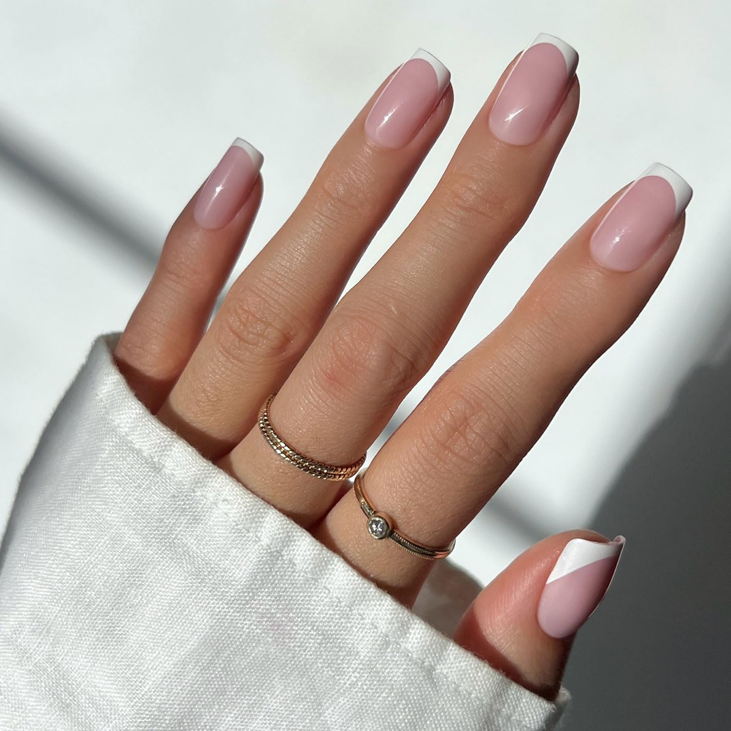 Glamnetic Short Square Press-On Nails Nude