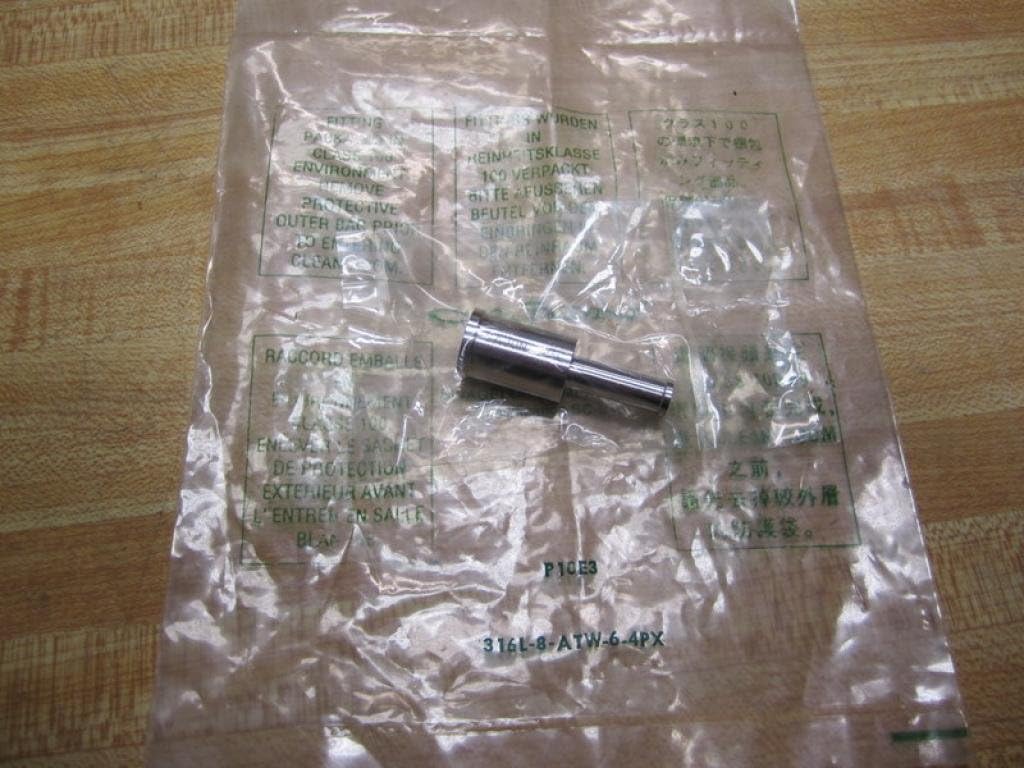 316L-8-ATW-6-4PX Tube Butt Weld Union 1/2 Inch 316L Stainless Steel
