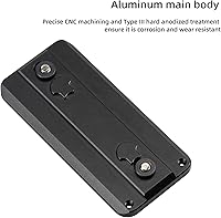 Vista 2 de Adaptador de placa de trípode FANAUE Keymod Rail con tornillos de seguridad, para cabezal de bola de trípode, compatible con Arca Swiss RRS Dovetail