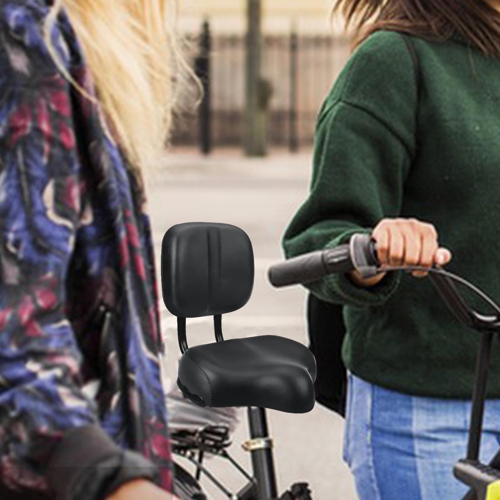 Sella per bicicletta oversize | Sella per bici imbottita ampia con