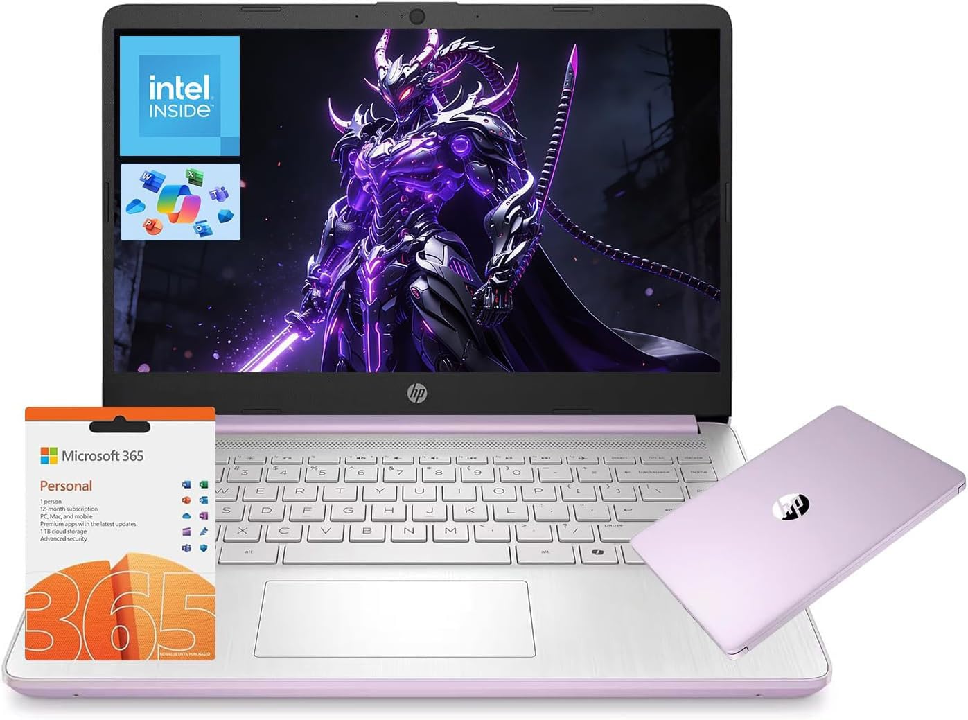HP 14 inch Laptop in Honey Lavender