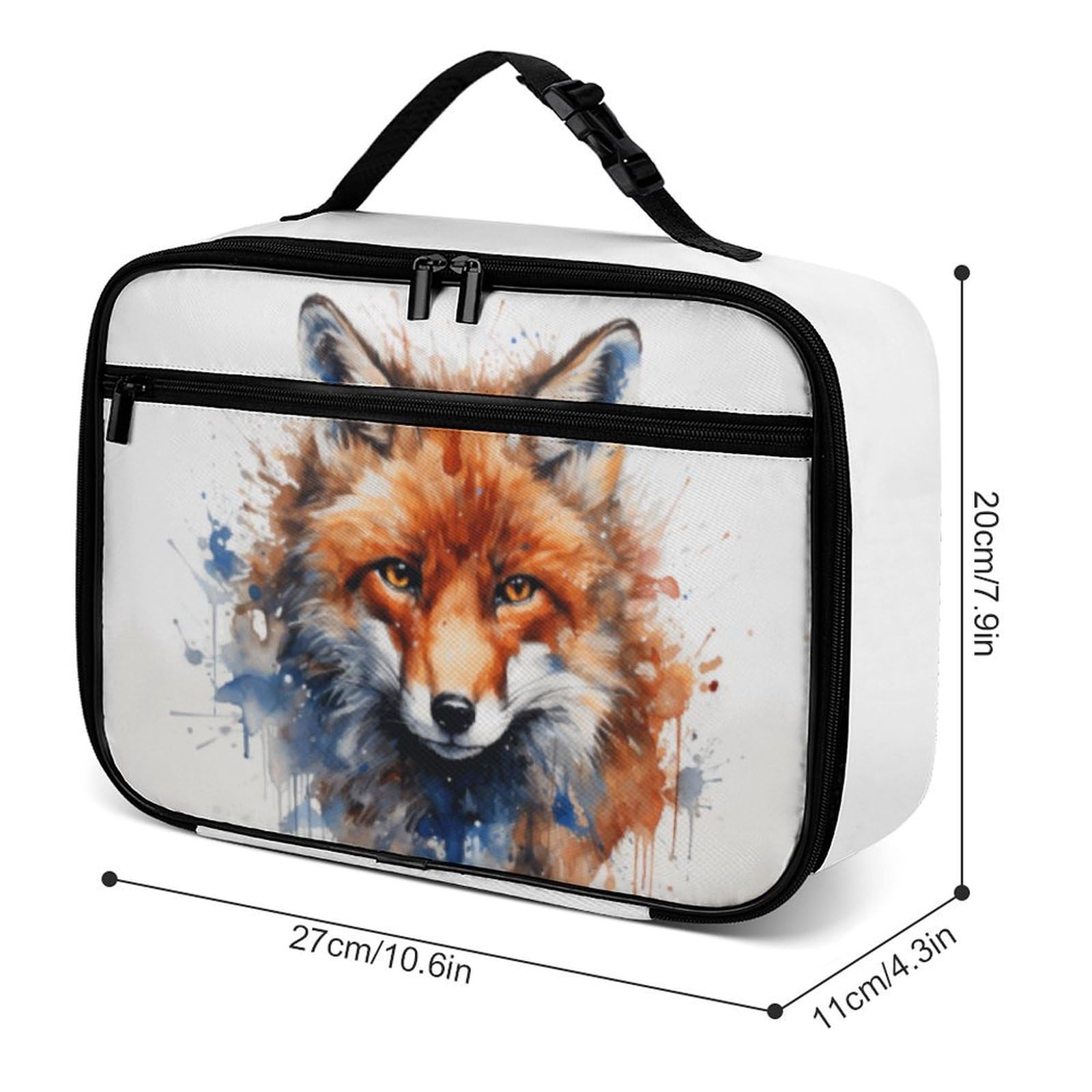 Amazon.com: Muishi Adorable Red Fox Reusable Lunch Box Insulated